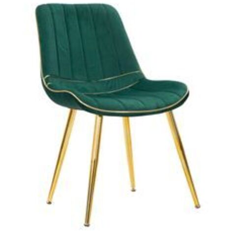 Chaise paris verte-or ensemble de 2 pièces 51x59x79 (1/5)