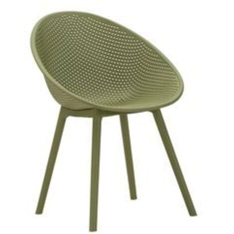 Ensemble de chaises vertes ibiza 2 pièces cm 59x59x83 (hauteur d'assise cm 45) (1/5)