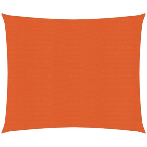 Voile d'ombrage 160 g-m² Orange 3x3 m PEHD (1/5)