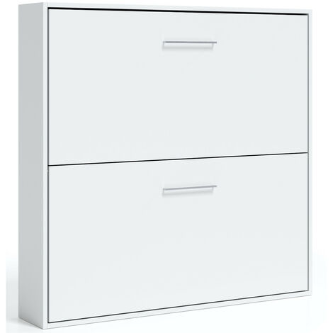 Lit escamotable superposé 80x180 Sophia-Coffrage Chêne blanc-Façade Chêne blanc (1/5)