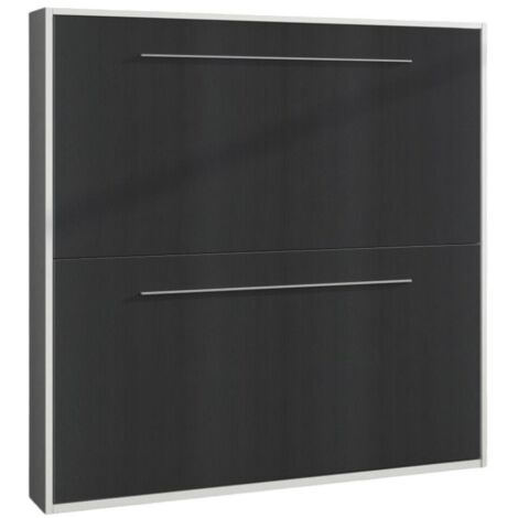 Les Tendances – Lit escamotable superposé 80x190 cm – Structure en tube d'acier renforcé – Système d'ouverture sécurisé – Poids max 180 kg (1/5)