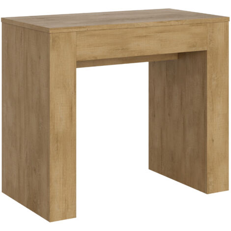 Console extensible en bois Extra 2 pieds-Naturel-2 pieds (1/5)