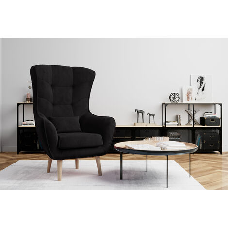 Fauteuil bergère design avec repose-tête