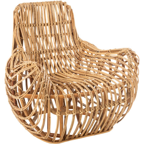 Fauteuil 100x87x91 cm en rotin naturel (1/5)