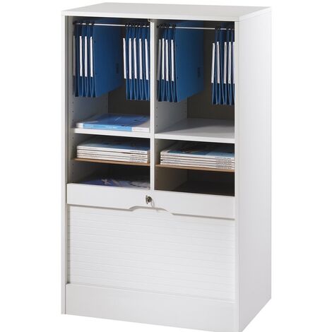 Classeur à rideau large blanc Office 108cm (1/5)