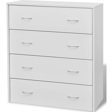 Commode 4 tiroirs bois blanc Chickie (1/5)