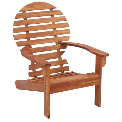 Chaise de jardin acacia massif foncé Alline (1/3)