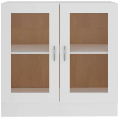Armoire à vitrine Blanc 82,5x30,5x80 (1/5)