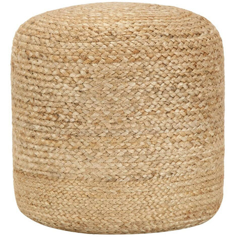 Pouf fait à la main 40x45 Jute (1/3)