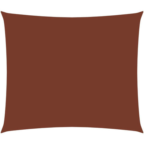 Voile de parasol Tissu Oxford rectangulaire 2x3 m Terre cuite (1/5)