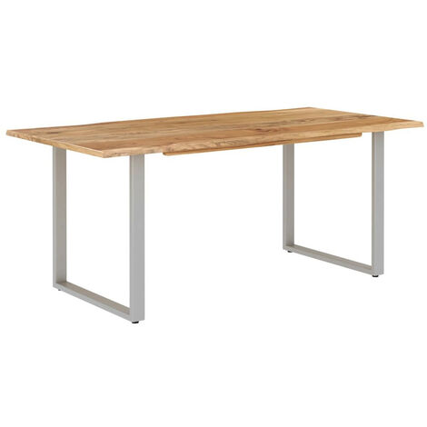 Table de salle à manger 180x90x76 Bois d'acacia massif (1/5)