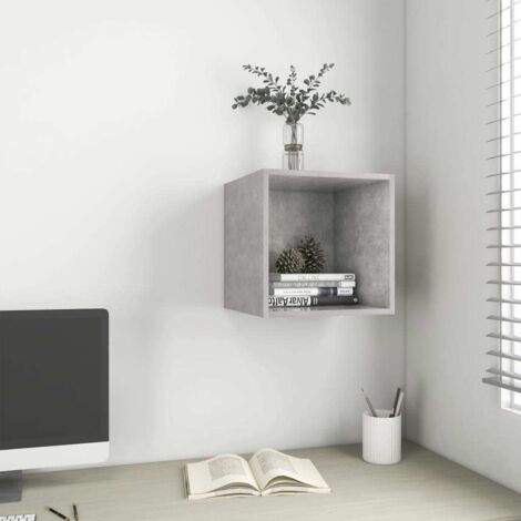 Armoire murale Gris béton 37x37x37 (1/5)