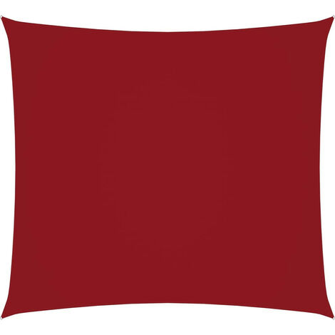 Voile de parasol Tissu Oxford carré 4,5x4,5 m Rouge (1/5)