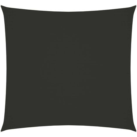 Voile de parasol Tissu Oxford carré 4x4 m Anthracite (1/5)