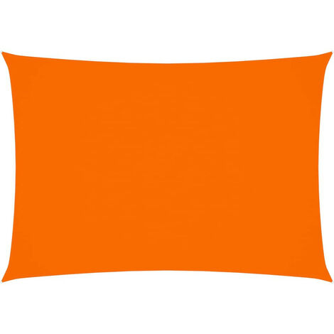 Voile de parasol Tissu Oxford rectangulaire 2x4 m Orange (1/5)