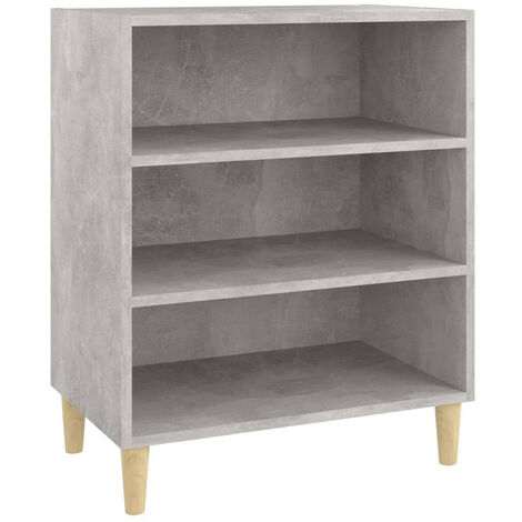 Étagère basse Gris béton 57x35x70 (1/5)