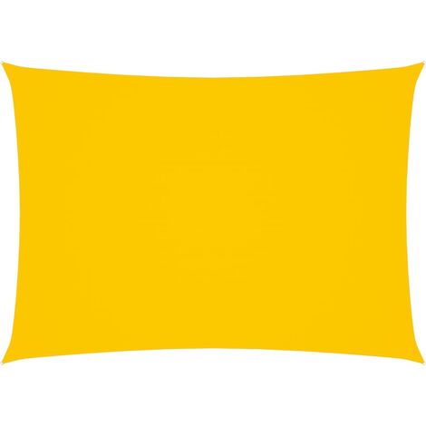 Voile de parasol Tissu Oxford rectangulaire 2x4 m Jaune (1/5)