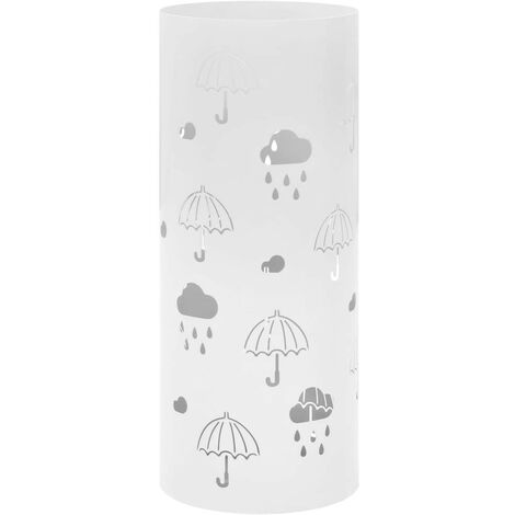 Porte-parapluie Design Parapluies Acier Blanc (1/5)