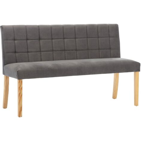 Banc 140cm Gris Tissu (1/5)