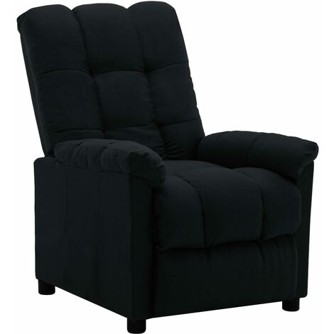 Fauteuil inclinable Noir Tissu Pako (1/5)