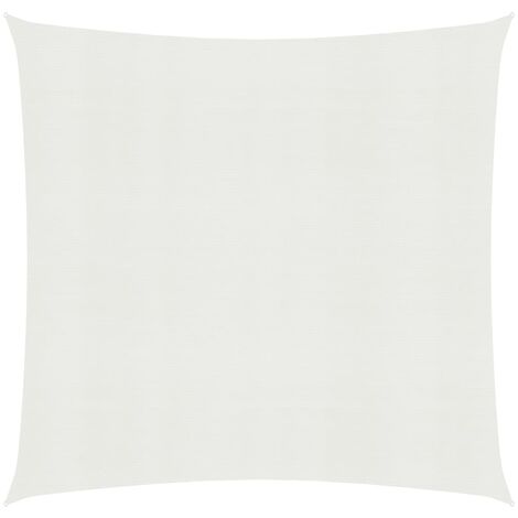 Voile d'ombrage 160 g-m² Blanc 5x5 m PEHD (1/5)