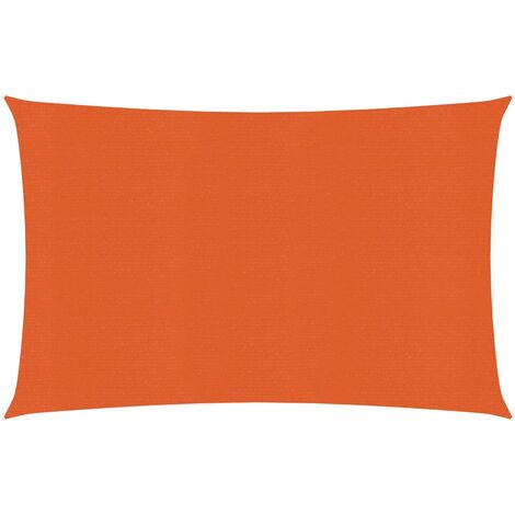 Voile d'ombrage 160 g-m² Orange 2,5x3,5 m PEHD (1/5)