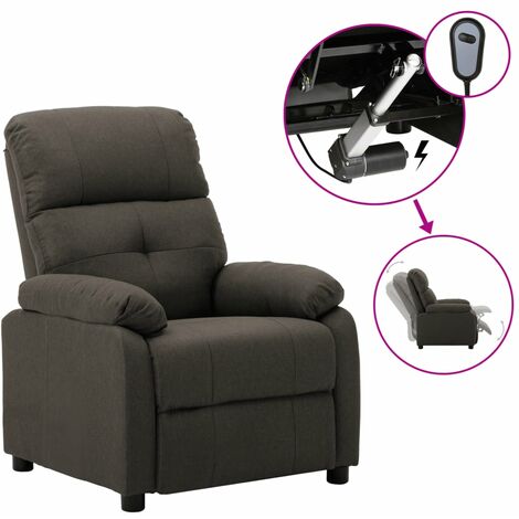 Fauteuil inclinable électrique Taupe Tissu 3 (1/5)