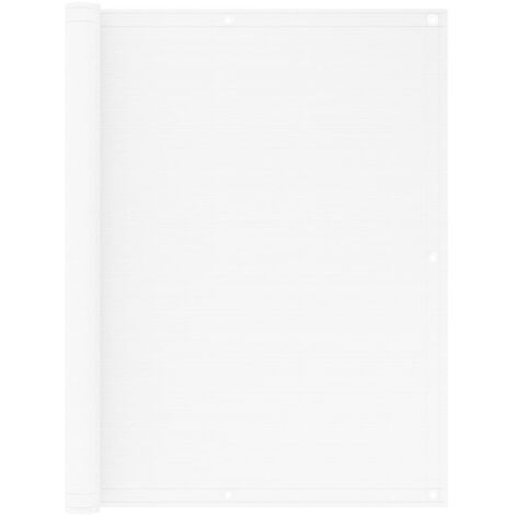Écran de balcon Blanc 120x400 PEHD (1/5)