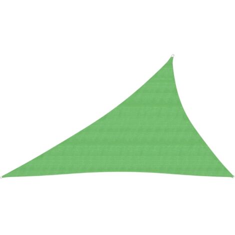 Voile d'ombrage 160 g-m² Vert clair 4x5x6,8 m PEHD (1/5)