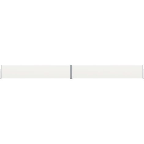 Auvent latéral rétractable de patio 140x1200 Crème (1/5)