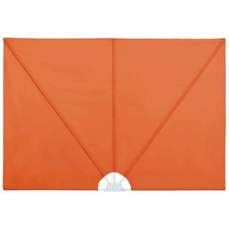 Auvent latéral pliable de terrasse Terre cuite 400x200 (1/5)
