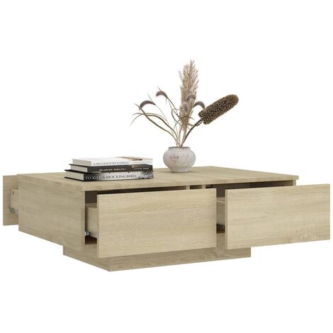 Table basse Chêne sonoma 90x60x31