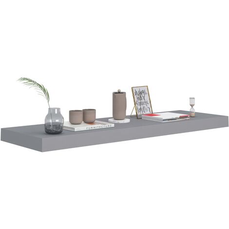 Étagère murale flottante Gris 80x23,5x3,8 MDF (1/5)