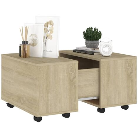 Table basse Chêne sonoma 60x60x38 (1/5)
