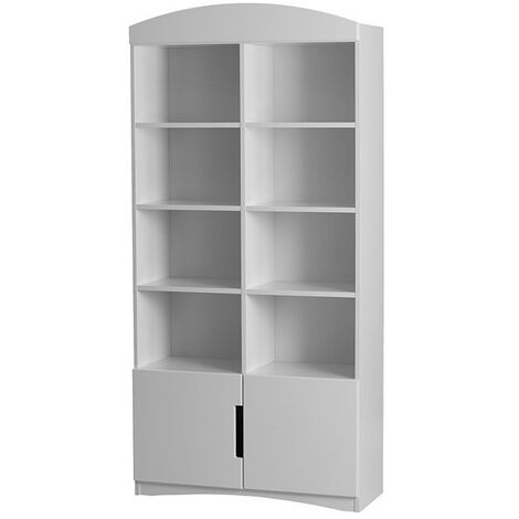 Bibliothèque blanche Klaky 90cm (1/5)