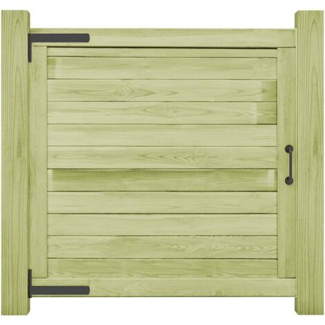 Portail de jardin Bois de pin imprégné 100x100