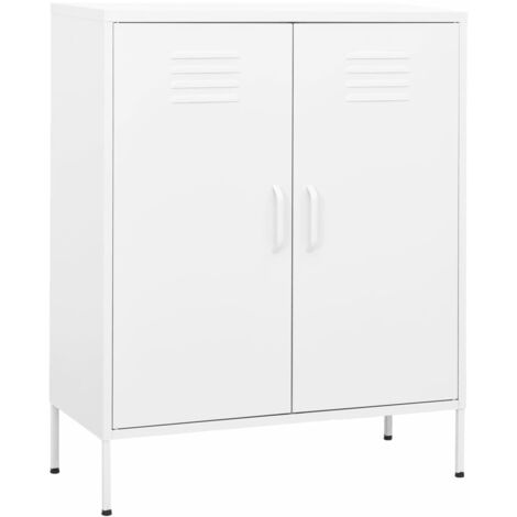 Armoire de rangement Blanc 80x35x101,5 cm Acier 2 (1/5)