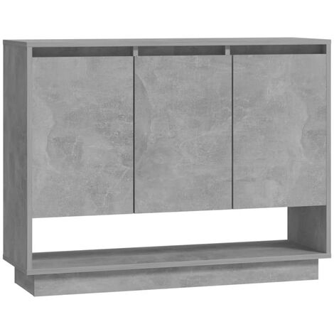 Buffet Gris béton 97x31x75 cm (1/5)