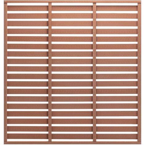 Panneau de clôture WPC 180x180 Marron (1/4)