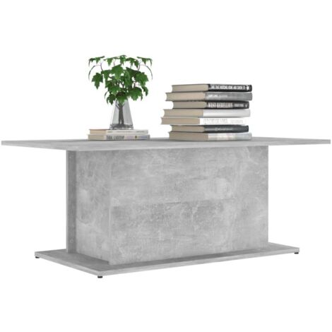 Table basse Gris béton 102x55,5x40 cm (1/5)