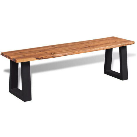 Banc bois d'acacia massif Paula 160 (1/3)