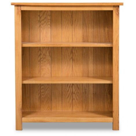 Les Tendances – Etagère 3 plateaux chêne massif clair – Dimensions L 70 x H 82 x P 22 cm – Idéale pour rangement livres et objets décoratifs (1/4)