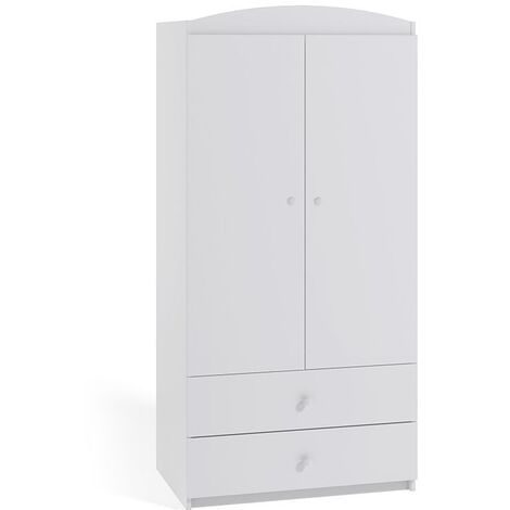 Armoire 2 portes enfant blanche Drimy