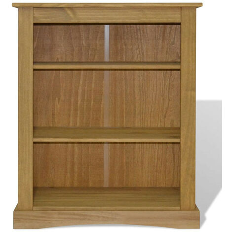 Bibliothèque 3 niveaux pin massif Houra 100cm (1/5)