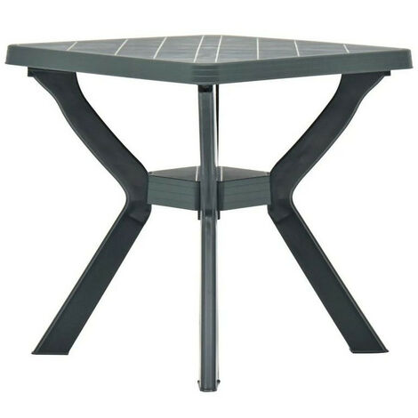 Table de bar carrée plastique vert Bouka (1/2)