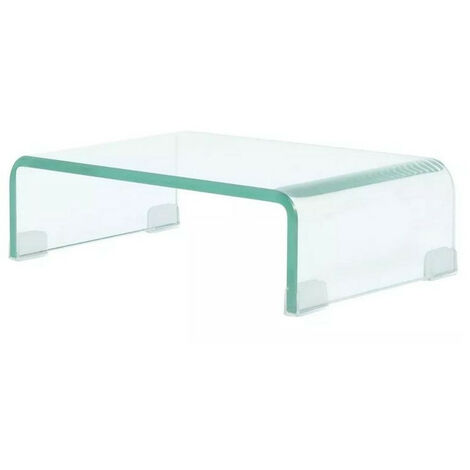 Meuble TV verre transparent Martial 40cm (1/3)