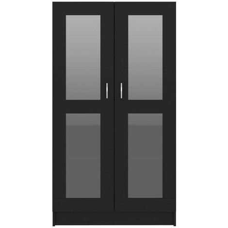 Armoire à vitrine Noir 82,5x30,5x150 (1/5)