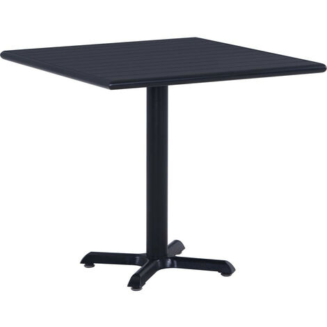 Table de jardin Noir 80x80x75 (1/5)
