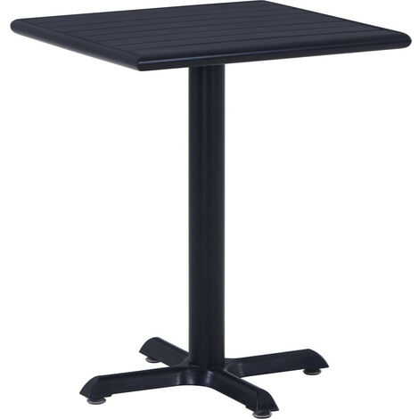 Table de jardin Noir 60x60x75 (1/5)