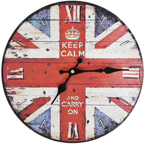 Horloge murale vintage Royaume-Uni 30 cm (1/5)